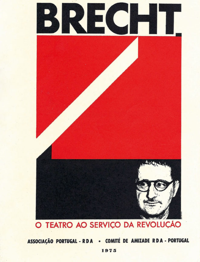 Theater-Plakat für ein Stück von Bertolt Brecht (Portugal 1975)