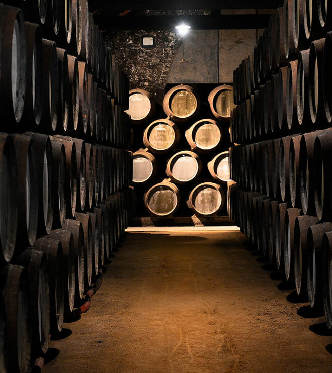 Foto von Weinfässern bei Graham's (Porto)