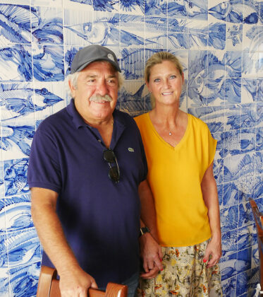Eduardo Mangas und Nicole Effenberg in ihrem Restaurant «Casa do Polvo»