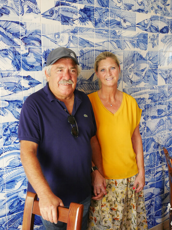 Eduardo Mangas und Nicole Effenberg in ihrem Restaurant «Casa do Polvo»